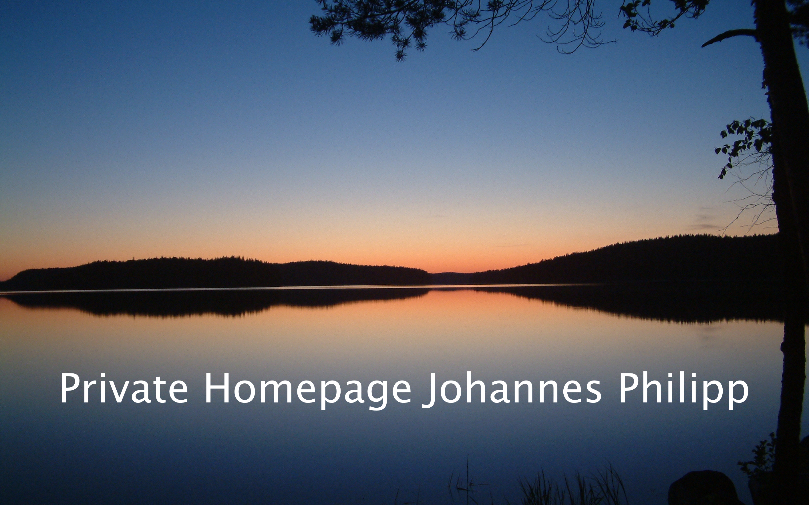 Private Homepage von Johannes Philipp