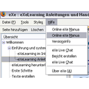 Hier steht das Handbuch, das sich in einem externen Browser-Fenster öffnet. Bild anzeigen